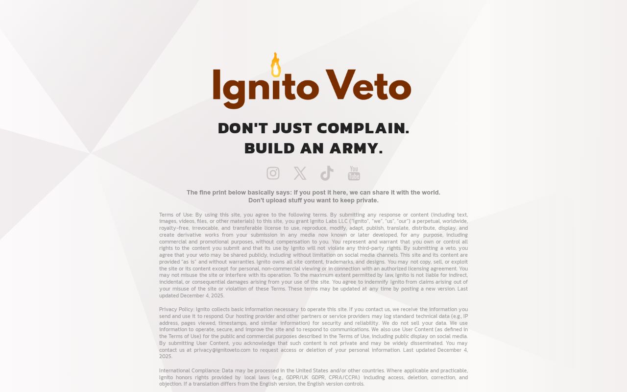 Ignito Veto
